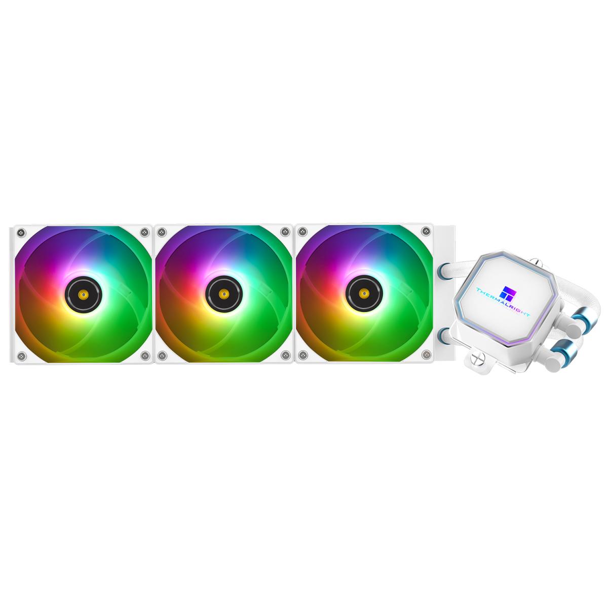 product-name:Thermalright Frozen Prism 360 WHITE ARGB CPU Liquid Cooler, Ultra Performance AIO w/ 3x TL-E12W-S V2 Fans, LGA1700,supplier-name:Mania Computer Store