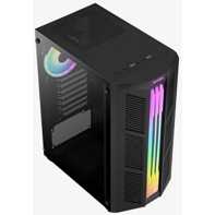 product-name:AeroCool Prime ARGB ATX Mid Tower Tempered Glass Gaming Case w/ Bold RGB Front Panel Led Design & Single 120mm ARGB Fan,supplier-name:Mania Computer Store