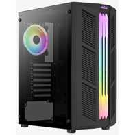 product-name:AeroCool Prime ARGB ATX Mid Tower Tempered Glass Gaming Case w/ Bold RGB Front Panel Led Design & Single 120mm ARGB Fan,supplier-name:Mania Computer Store