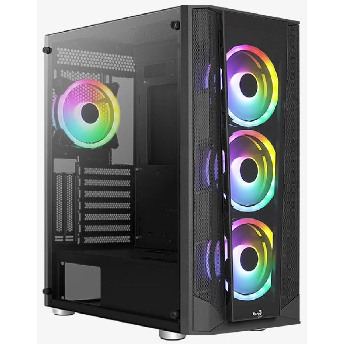 product-name:AeroCool Prism FRGB ATX High-Performance Mid Tower Tempered Glass Gaming Case w/ Full TG Design & 4x120mm FRGB Fans,supplier-name:Order Service Online