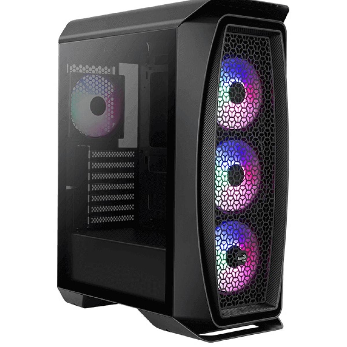 product-name:AeroCool Aero One Frost FRGB ATX High-Performance Mid Tower Tempered Glass Gaming Case w/ Mesh Front Panel Design & 4x120mm FRGB Fans,supplier-name:Mania Computer Store