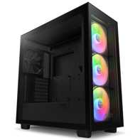 product-name:NZXT H7 Elite (2023) ATX Tempered Glass Mid Tower Gaming Case w/ 3x140mm RGB Fans + 1x140mm Quiet & USB Type-C Port - Matte Black,supplier-name:Mania Computer Store