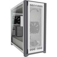 product-name:Corsair iCUE 5000D AIRFLOW Tempered Glass Mid-Tower ATX Gaming Case, High-Airflow Front Panel Includes 2x 120mm Fans-White,supplier-name:Mania Computer Store